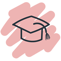 Academic hat illustration